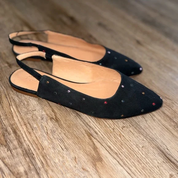 Madewell • Suede Margot Slingback Flats - Picture 7 of 11